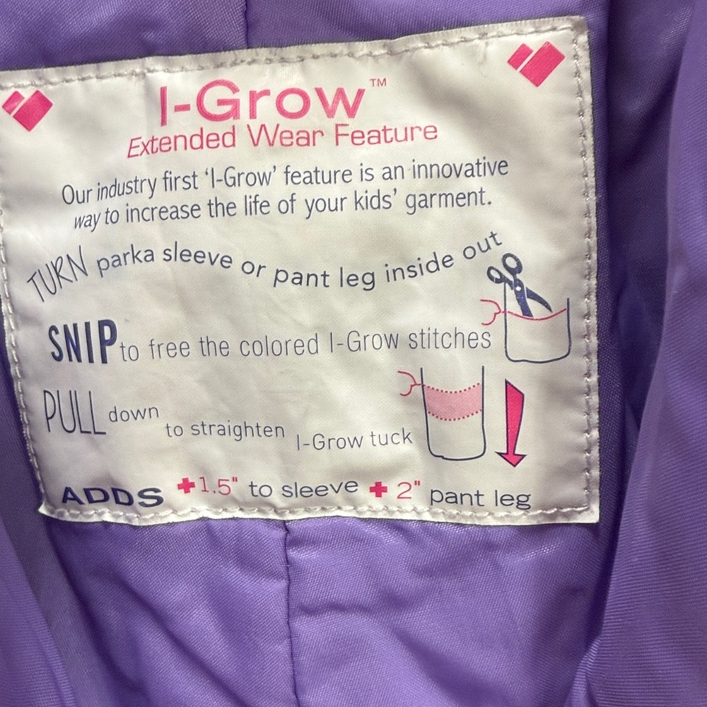 Obermeyer Royal Purple Blue Kids Snoverall Ski bibs Overalls EUC Snowboard 3T - Picture 4 of 10